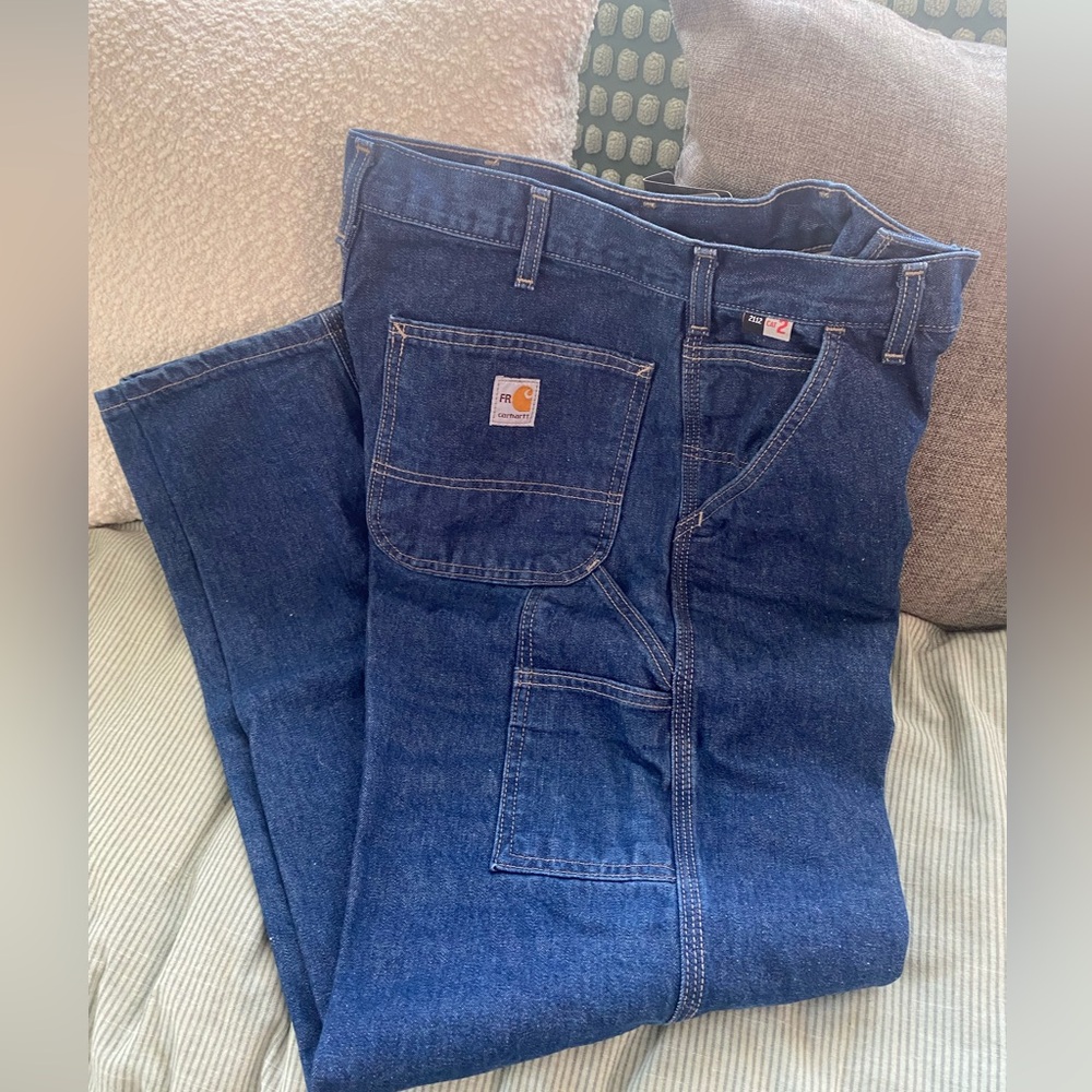 Carhartt FR Men's Relaxed Fit Denim Jeans, 32 x 32